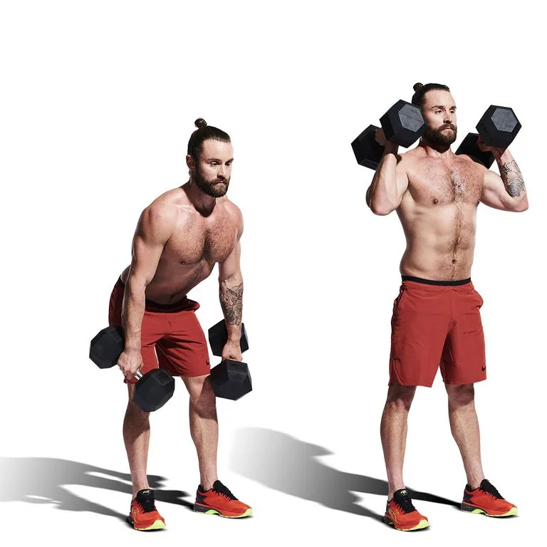 Dumbbell Hang Power Cleans