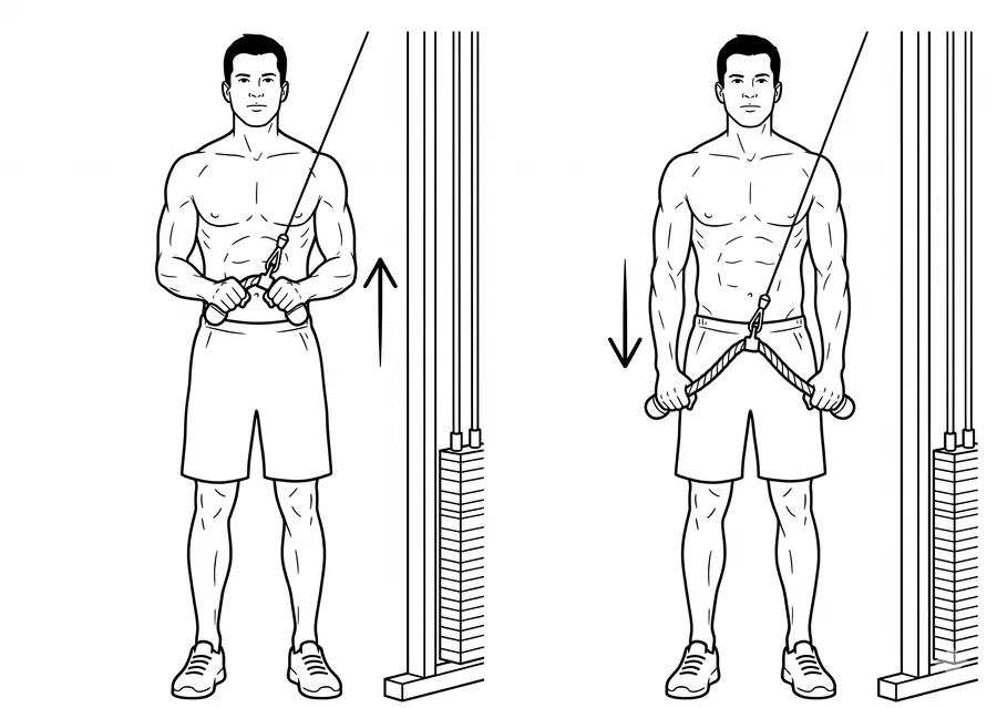 Tricep Pushdown on Cable