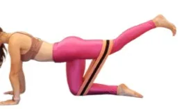rubber band glute kickback