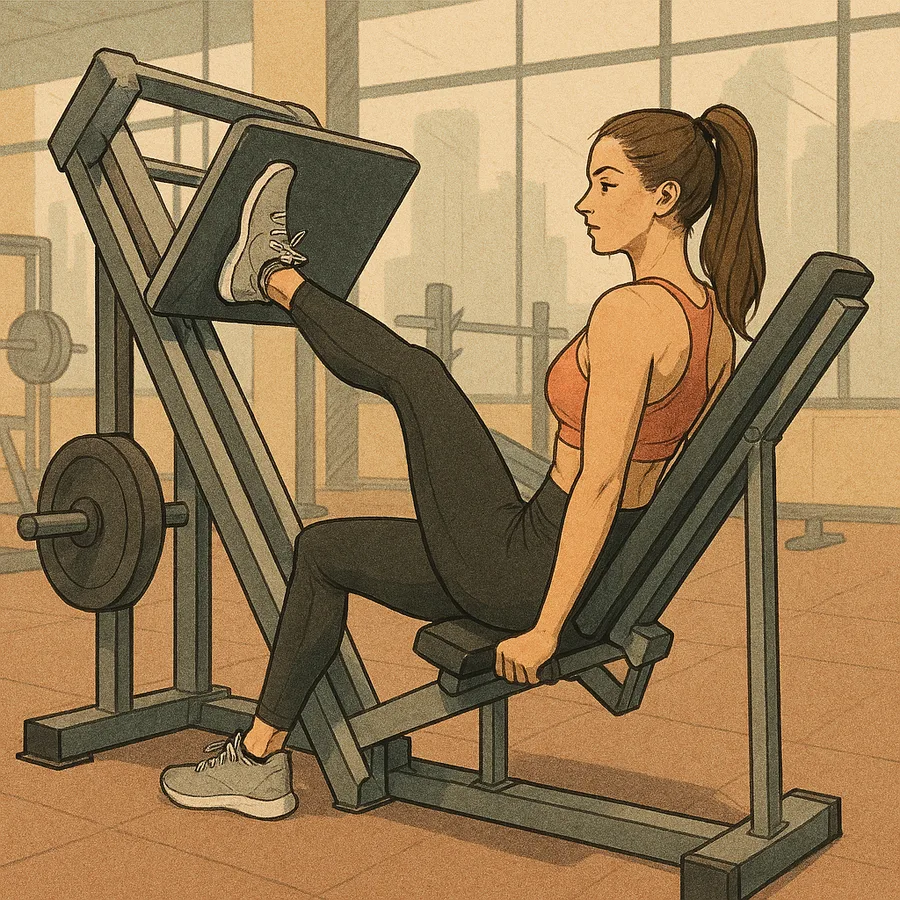 Single-leg side glute press