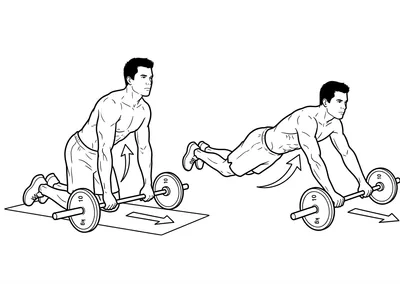 Barbell Ab Rollout