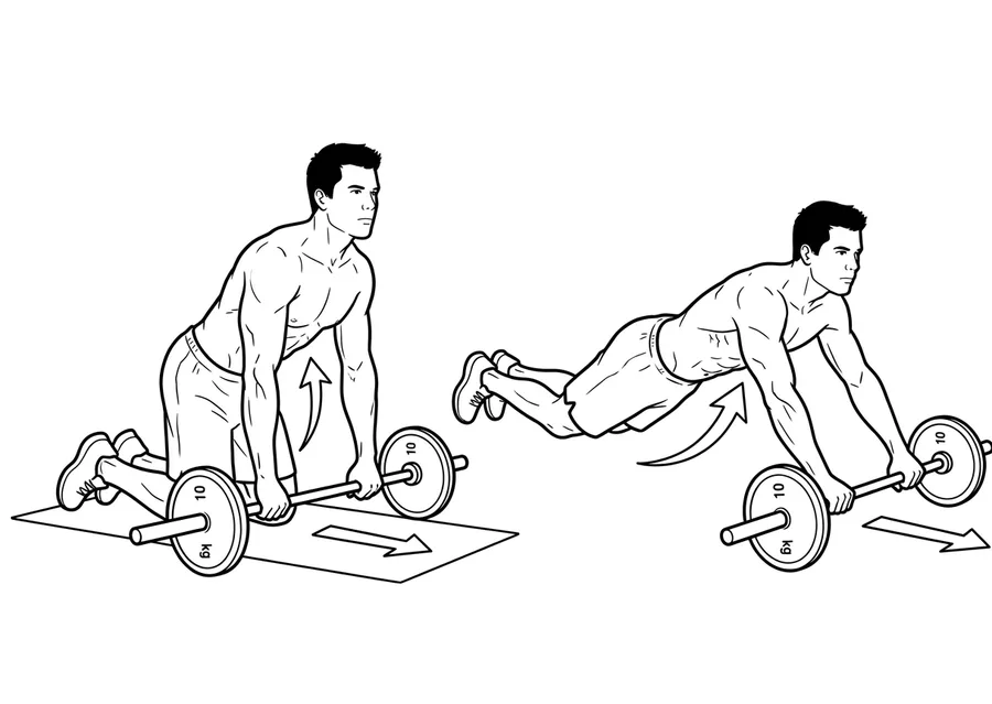Barbell Ab Rollout