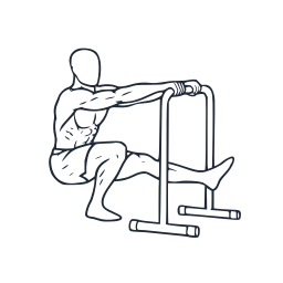 Assisted single-leg squat