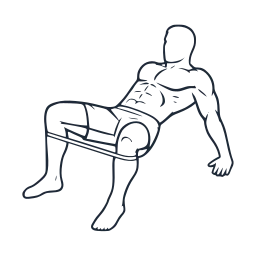 Banded frog glute bridge